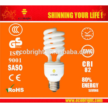 ¡CALIENTE! 12MM 45W ESPIRAL DE 5500K AHORRO LÁMPARA CFL PARA ESTUDIO 10000H CE QULITY